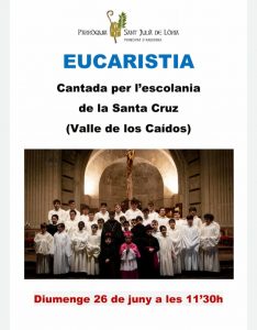 Eucaristia cantada per l'escolania de la Santa Cruz @ Església Parroquial de Sant Julià de Lòria