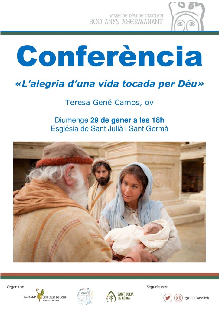 Conferència: «L’alegria d’una vida tocada per Déu» @ Església de Sant Julià de Lòria