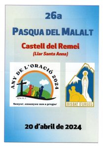 Programa de la Celebració de la 26a Pasqua del Malalt al Castell del Remei @ Castell del Remei
