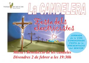 Missa i Benedicció de les candeles, divendres 2 de febrer a les 11:30h i a les 19h @ Església de Sant Julià de Lòria