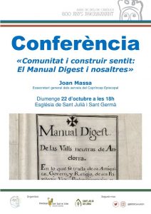 «Comunitat i construir sentit: El Manual Digest i nosaltres» @ Església de Sant Julià de Lòria